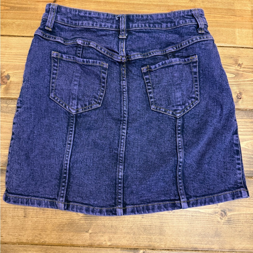 Hot Topic Purple Denim Mini Skirt - Picture 2 of 5